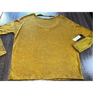 Old Navy Long Sleeve Top Mustard Yellow Comfortable Casual Everyday Style